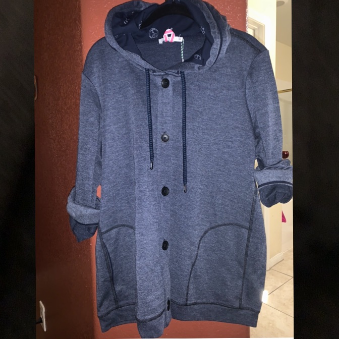 Button Down Casual Sweatjacket